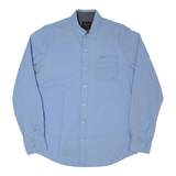 PME LEGEND Mens Shirt Blue Spotted Long Sleeve L