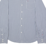 TOMMY HILFIGER Mens Shirt Blue Gingham Long Sleeve M
