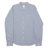 TOMMY HILFIGER Mens Shirt Blue Gingham Long Sleeve M