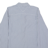 TOMMY HILFIGER Mens Shirt Blue Gingham Long Sleeve M