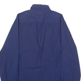 TOMMY HILFIGER New York Fit Mens Shirt Blue Spotted Long Sleeve M