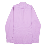 DKNY Mens Plain Shirt Pink Long Sleeve M