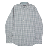 TOMMY HILFIGER Tailored Mens Shirt Grey Check Long Sleeve XL