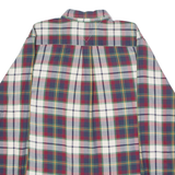 TOMMY HILFIGER Mens Shirt Blue Plaid Long Sleeve M