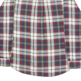 TOMMY HILFIGER Mens Shirt Blue Plaid Long Sleeve M