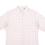 Baroque Print Mens Shirt Pink 90s Crazy Pattern L