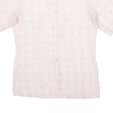 Baroque Print Mens Shirt Pink 90s Crazy Pattern L