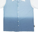WRANGLER Mens Shirt Blue Colourblock XL