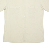 Mens Plain Shirt Beige L