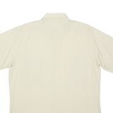 Mens Plain Shirt Beige L