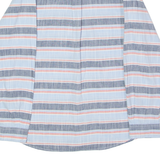 TOMMY HILFIGER Womens Shirt Blue Striped Long Sleeve XL