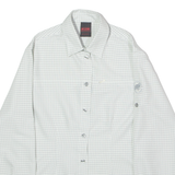 MAMMUT Womens Shirt White Check Long Sleeve S