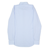 TOMMY HILFIGER Tailored Fitted Mens Plain Shirt Blue Long Sleeve M