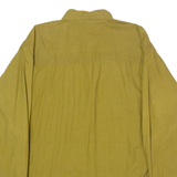 SALT AND PEPPER Womens Plain Shirt Green 90s Long Sleeve S