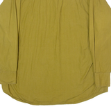 SALT AND PEPPER Womens Plain Shirt Green 90s Long Sleeve S