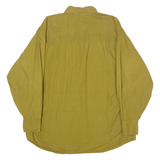 SALT AND PEPPER Womens Plain Shirt Green 90s Long Sleeve S