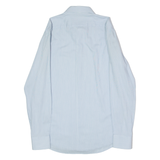 BOSS Gieson Mens Plain Shirt Blue Long Sleeve M