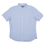 TOMMY HILFIGER Custom Fit Mens Shirt Blue M