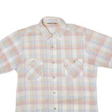 LEVI'S Mens Shirt Blue Linen 90s Plaid L