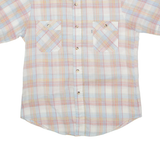 LEVI'S Mens Shirt Blue Linen 90s Plaid L