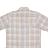 LEVI'S Mens Shirt Blue Linen 90s Plaid L