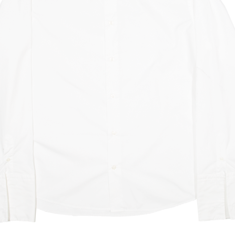 CARTIER Mens Plain Shirt White Long Sleeve XL
