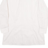 POSEIDON Mens Shirt Cream Striped Long Sleeve L