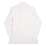 POSEIDON Mens Shirt Cream Striped Long Sleeve L