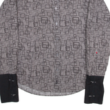 LEE COOPER Slim Mens Shirt Grey 90s Gingham Long Sleeve XL