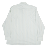 BAOR Mens Shirt Blue Striped Long Sleeve XL