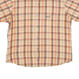JACK WOLFSKIN Mens Shirt Orange Check S