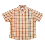 JACK WOLFSKIN Mens Shirt Orange Check S