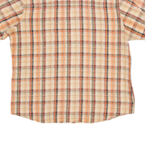 JACK WOLFSKIN Mens Shirt Orange Check S