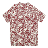 WOODBIRD Mens Shirt Red Crazy Pattern M