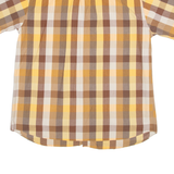 PIERRE CARDIN Mens Shirt Brown Gingham XL