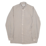 UNIVERSITY Mens Shirt Brown Gingham Long Sleeve M