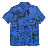 QUIKSILVER Modern Fit Mens Shirt Blue XS