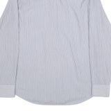 HUGO BOSS Regular Fit Mens Shirt Black Striped Long Sleeve M