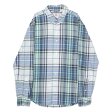 LEVI'S Mens Shirt Blue Plaid Long Sleeve S