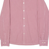 LEVI'S Classic Fit Mens Shirt Red Gingham Long Sleeve M