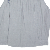 NAPAPIJRI Mens Shirt Grey Striped Long Sleeve L