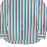 TOMMY HILFIGER Mens Shirt Blue Striped Long Sleeve L