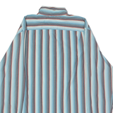 TOMMY HILFIGER Mens Shirt Blue Striped Long Sleeve L
