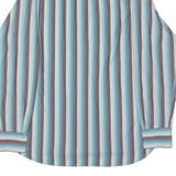TOMMY HILFIGER Mens Shirt Blue Striped Long Sleeve L