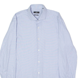 BOSS Jason Slim Fit Mens Plain Shirt Blue Long Sleeve M