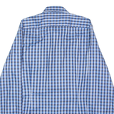 TED BAKER Mens Shirt Blue Check Long Sleeve M