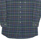 CHAPS RALPH LAUREN Mens Shirt Blue Check Long Sleeve L