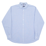 TOMMY HILFIGER Mens Shirt Blue Check Long Sleeve L