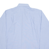 TOMMY HILFIGER Mens Shirt Blue Check Long Sleeve L