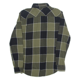 LEVI'S Mens Shirt Green Check Long Sleeve S